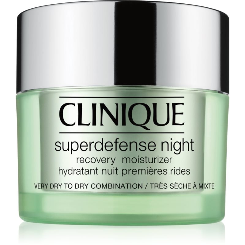 Clinique Superdefense™ Night Recovery Moisturizer нощен хидратиращ крем против първите признаци на стареене на кожата - Грижа за лице - Сравни цени от 1 магазин с безплатна доставка