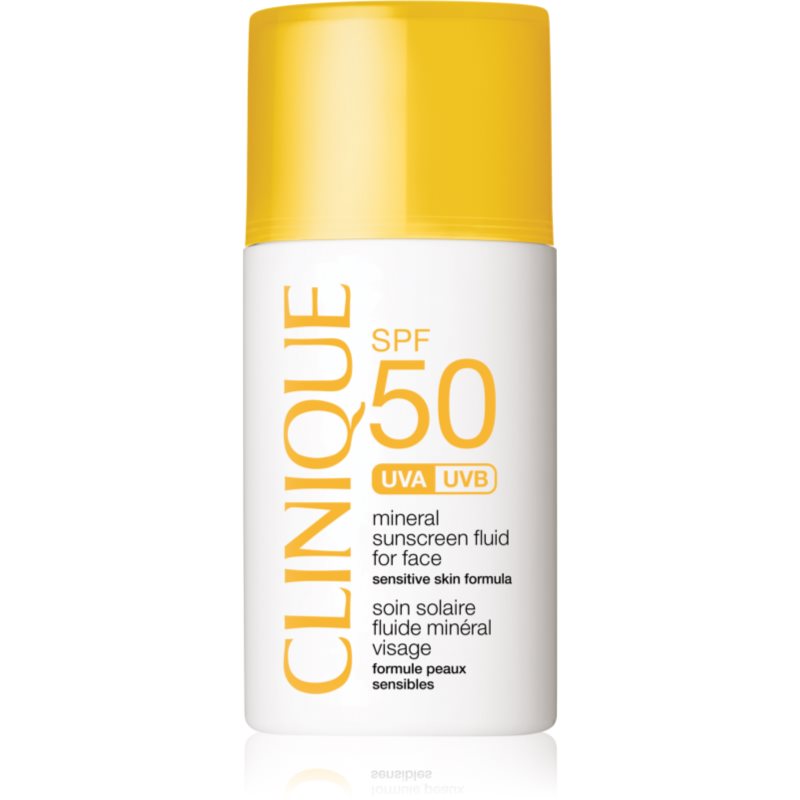 Clinique Clinique Sun SPF 50 Mineral Sunscreen Fluid For Face минерален слънцезащитен флуид за лице SPF 50 - Унисекс парфюм 30мл - Сравни цени от 1 магазин с безплатна доставка