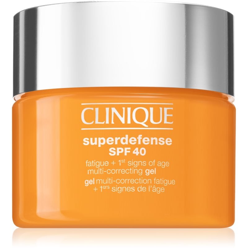 Clinique Superdefense™ SPF 40 Fatigue + 1st Signs of Age Multi Correcting Gel хидратиращ гел против първите признаци на стареене на кожата SPF 40 30 м