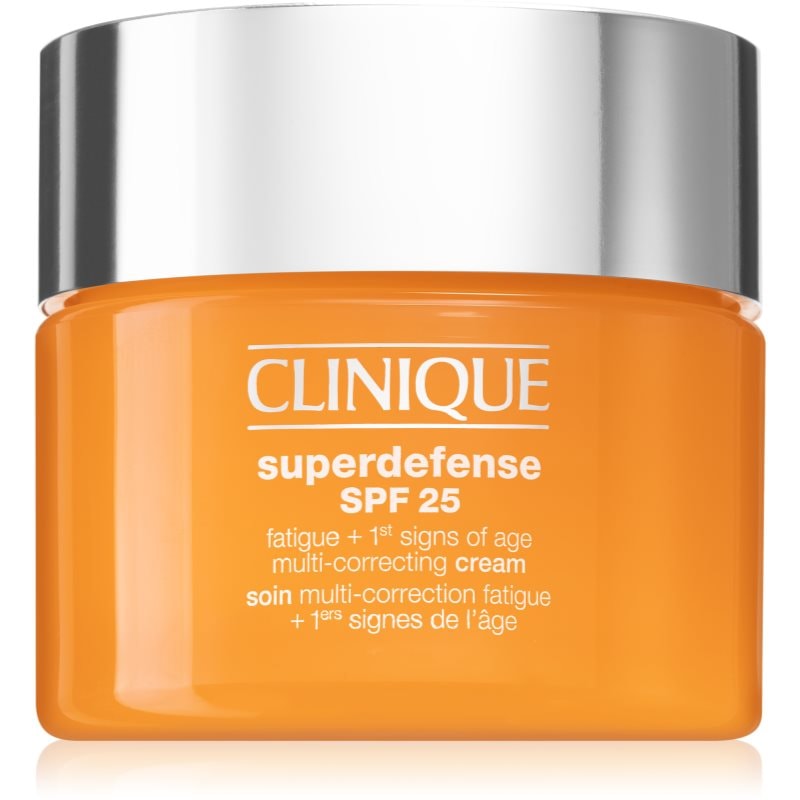 Clinique Superdefense™ SPF 25 Fatigue + 1st Signs Of Age Multi-Correcting Cream крем против първи белези на стареене за смесена и мазна кожа SPF 25 30 - Грижа за лице - Сравни цени от 1 магазин с безплатна доставка
