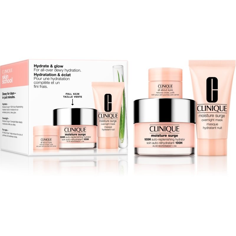 Clinique Hydrate & Glow Set подаръчен комплект за интензивна хидратация - Комплект - Сравни цени от 1 магазин с безплатна доставка