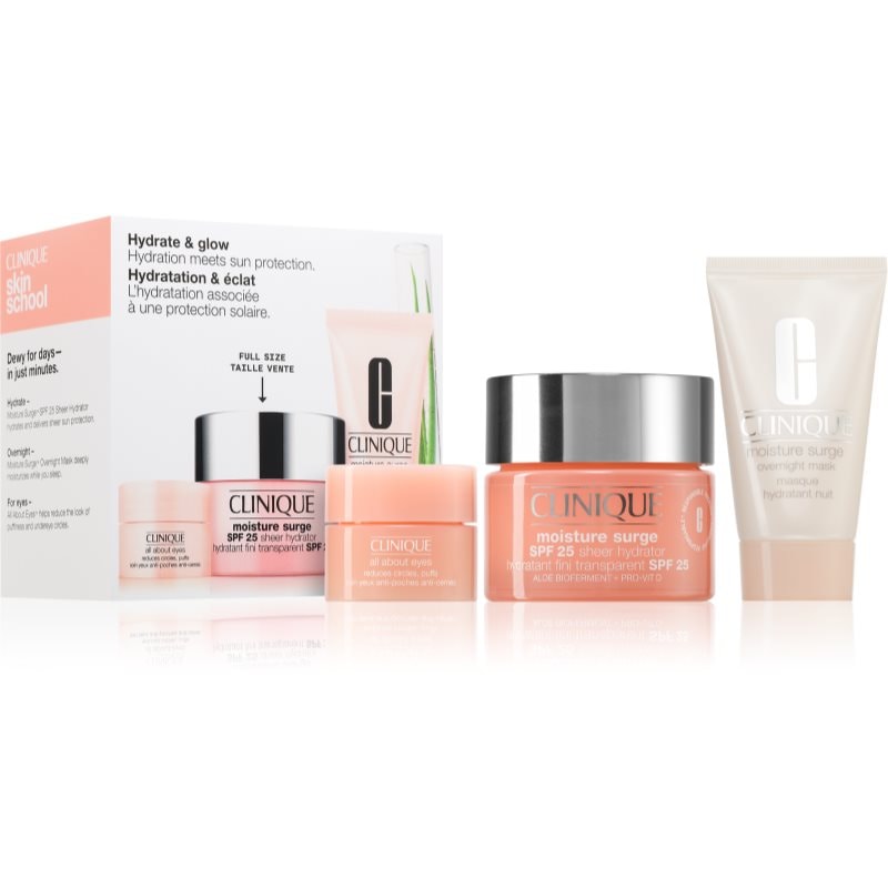 Clinique Hydrate & Glow Sun Set подаръчен комплект за интензивна хидратация - Комплект - Сравни цени от 1 магазин с безплатна доставка
