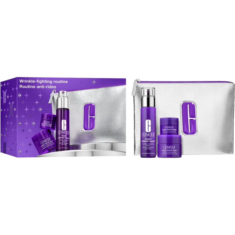 Clinique Holiday Wrinkle Fighting Routine коледен подаръчен комплект против бръчки - Комплект - Сравни цени от 1 магазин с безплатна доставка