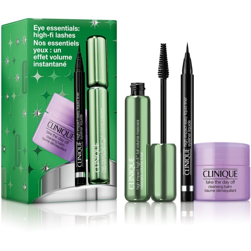 Clinique Holiday Eye Essentials: Hi-Fi Lashes коледен подаръчен комплект за очи - Комплект - Сравни цени от 1 магазин с безплатна доставка
