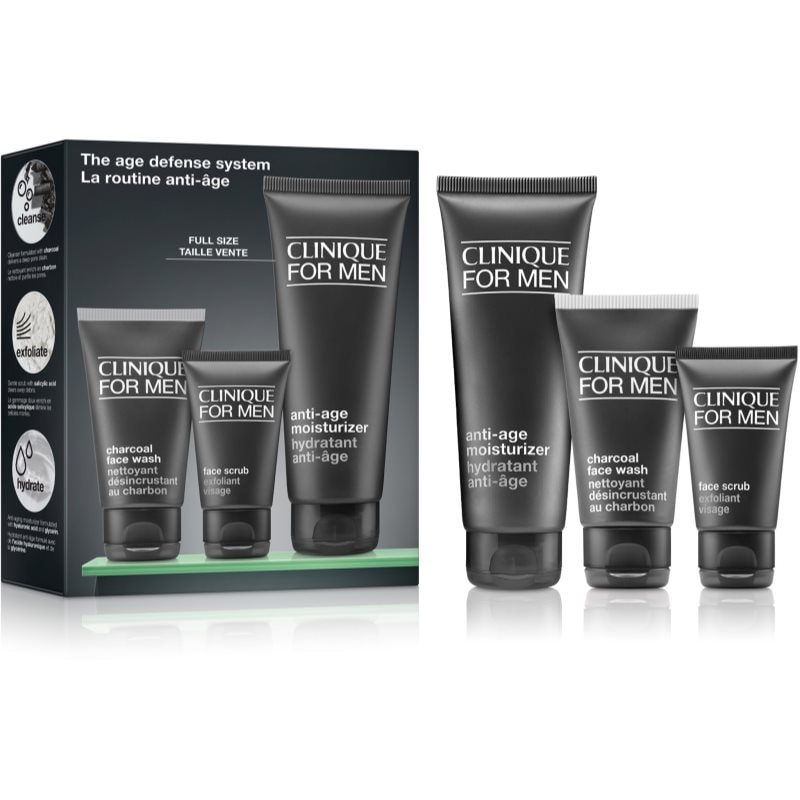 Clinique For Men™ The Age Defense System подаръчен комплект за мъже - Комплект - Сравни цени от 1 магазин с безплатна доставка