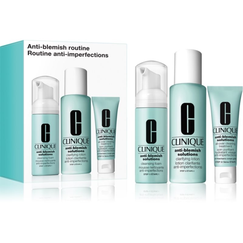 Clinique Anti-Blemish Solutions™ Routine подаръчен комплект за проблемна кожа, акне - Комплект - Сравни цени от 1 магазин с безплатна доставка