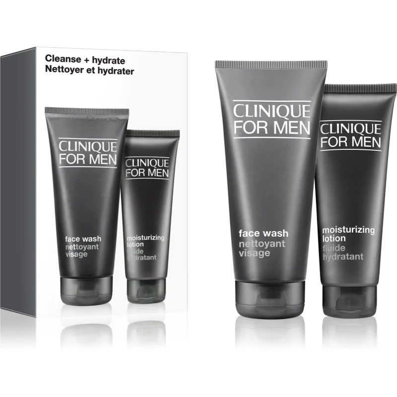 Clinique Mini Kit Cleanse + Hydrate подаръчен комплект за мъже