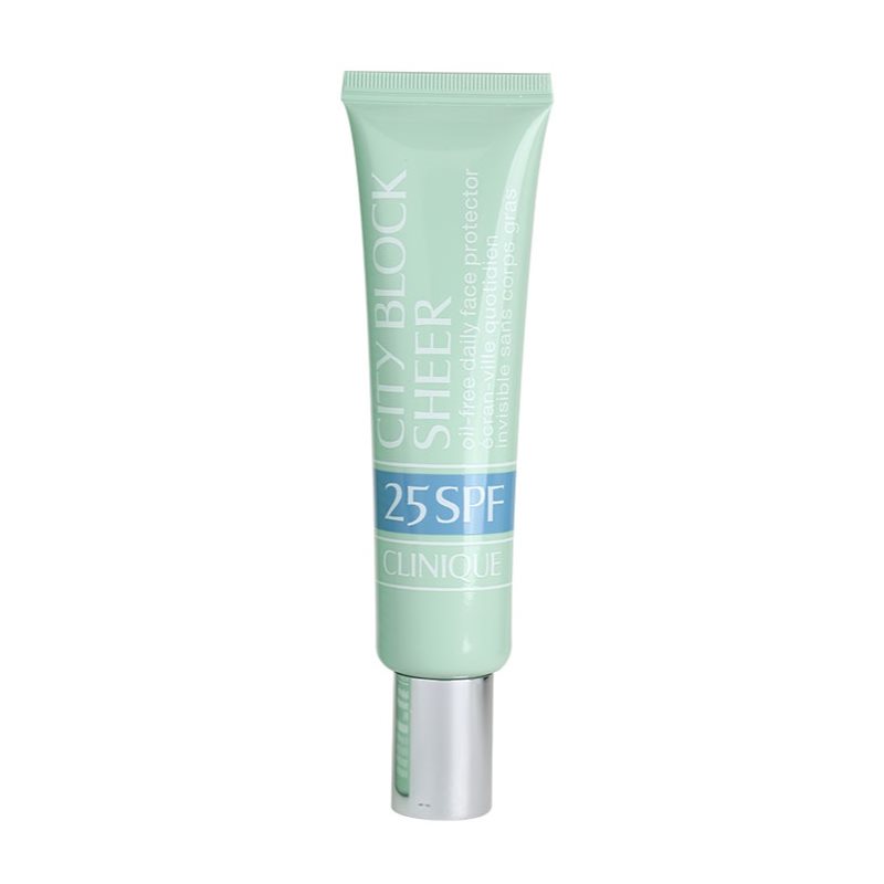 Clinique City Block™ Sheer Oil-Free Daily Face Protector SPF 25 защитен крем за лице SPF 25 - Грижа за лице - Сравни цени от 1 магазин с безплатна доставка