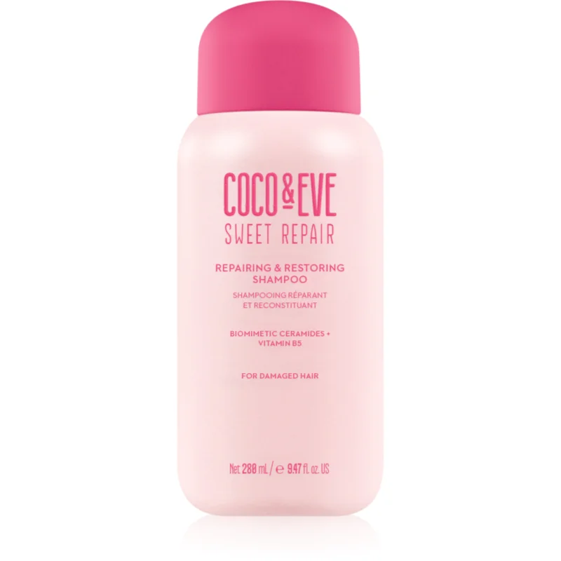 Coco & Eve Sweet Repair Repairing & Restoring Shampoo интензивен регенериращ шампоан за увредена и ядисана коса