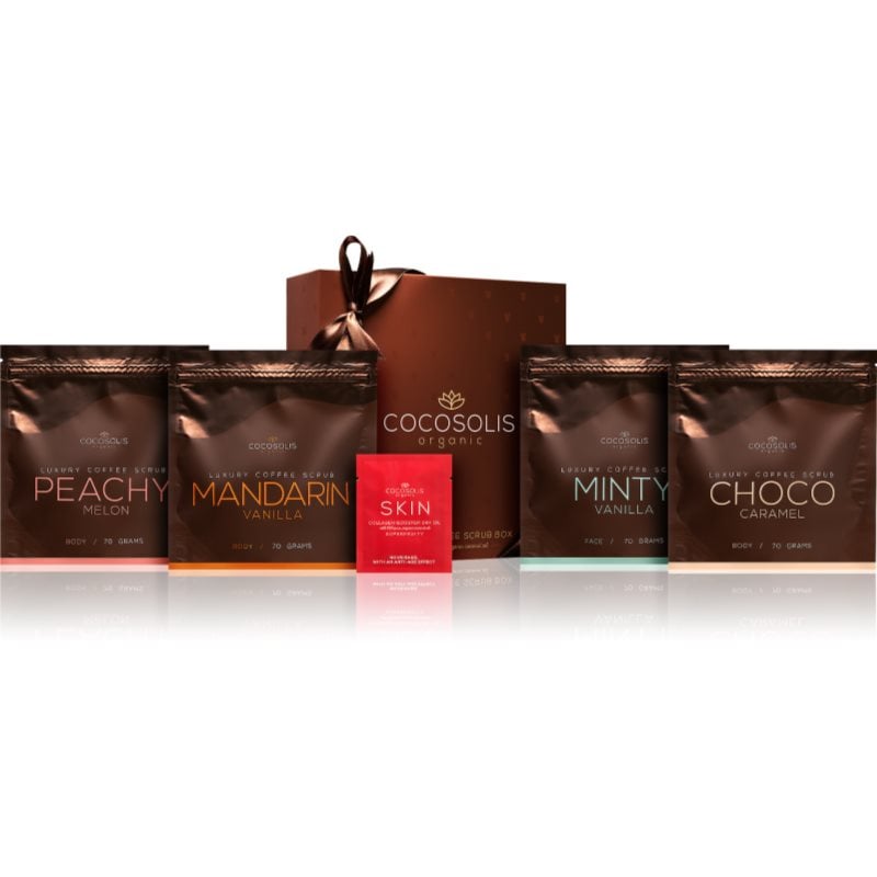 COCOSOLIS Luxury Coffee Scrub Box комплект за мека и гладка кожа