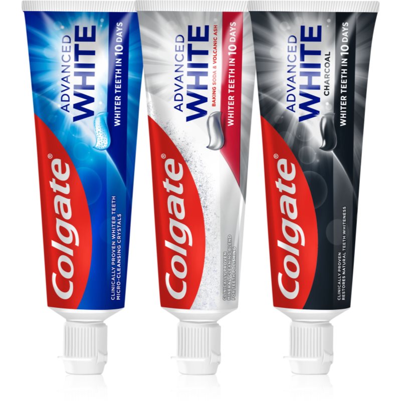 Colgate Colgate Advanced White Mix Trio избелваща паста за зъби - Унисекс парфюм - Сравни цени от 1 магазин с безплатна доставка