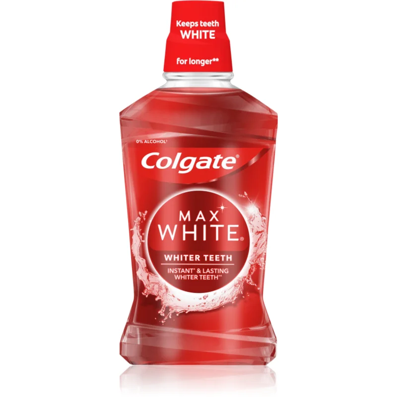 Colgate Max White Expert избелваща вода за уста без алкохол