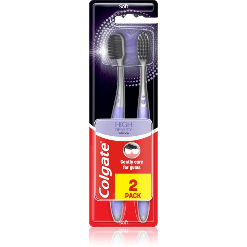 Colgate Colgate High Density Charcoal четка за зъби soft 2 бр. - Унисекс парфюм - Сравни цени от 1 магазин с безплатна доставка