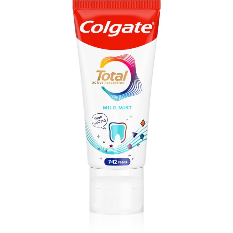 Colgate Total Junior Active Prevention Mild Mint паста за зъби за съвършено почистване на зъби и устната кухина за деца