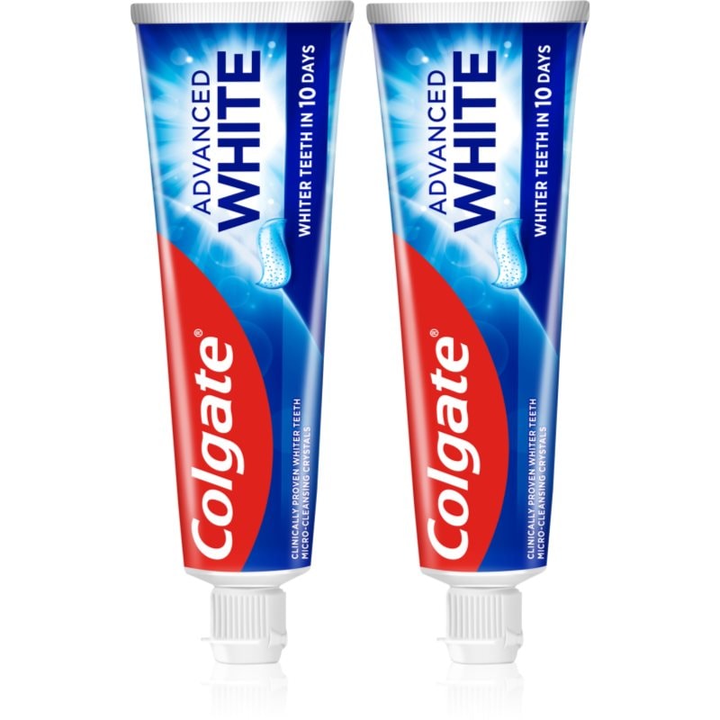 Colgate Colgate Advanced White избелваща паста против петна по зъбния емайл 2x - Унисекс парфюм 75мл - Сравни цени от 1 магазин с безплатна доставка