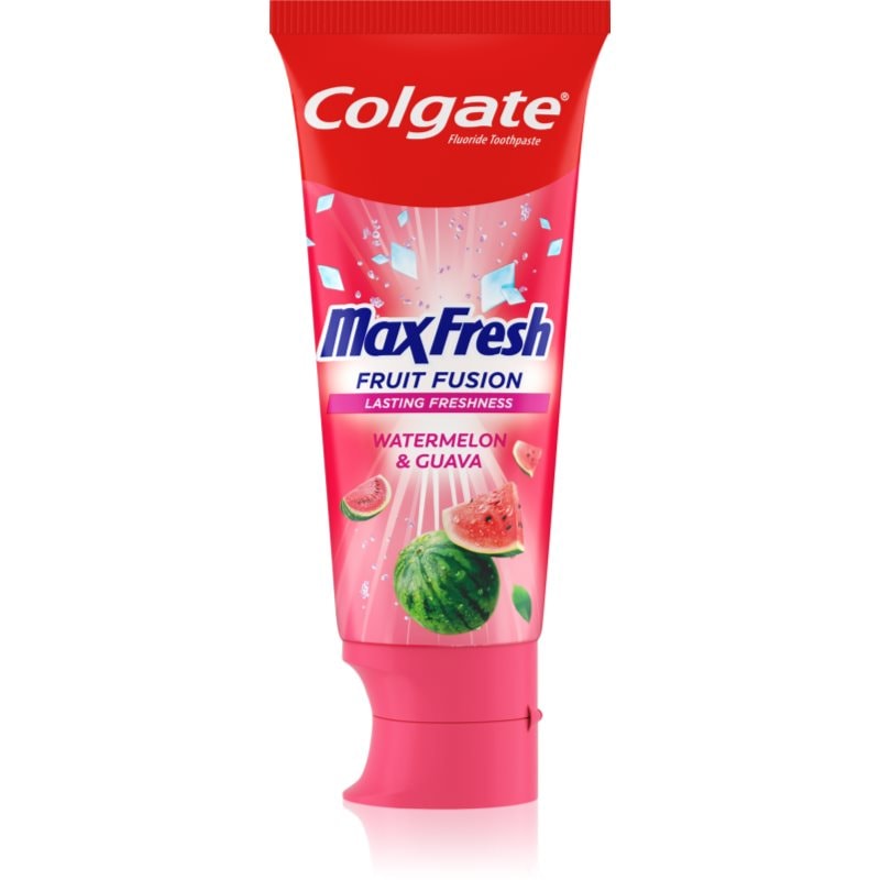 Colgate Colgate Max Fresh Fruit Fusion паста за зъби Watermelon & Guava - Унисекс парфюм 75мл - Сравни цени от 1 магазин с безплатна доставка