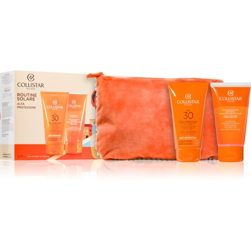 Collistar Sun Ultra protection tanning cream spf 30 set подаръчен комплект за тен SPF 30 - Комплект - Сравни цени от 1 магазин с безплатна доставка