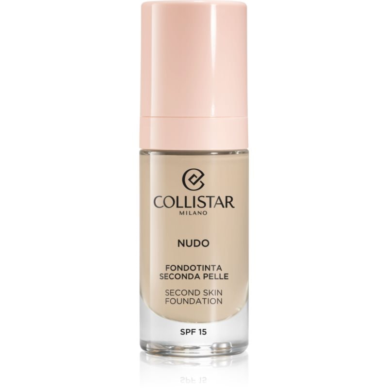 Collistar NUDO Second Skin Foundation SPF 15 озаряващ хидратиращ фон дьо тен с изглаждащ ефект - Грим - Сравни цени от 1 магазин с безплатна доставка