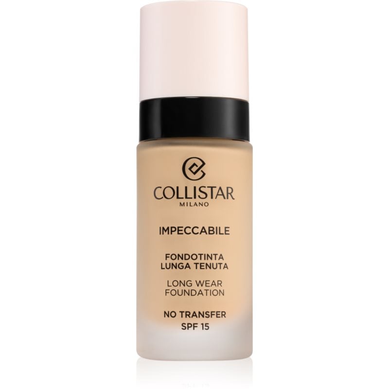 Collistar Impeccabile Long Wear Foundation дълготраен фон дьо тен SPF 15 2R Rosy Beige