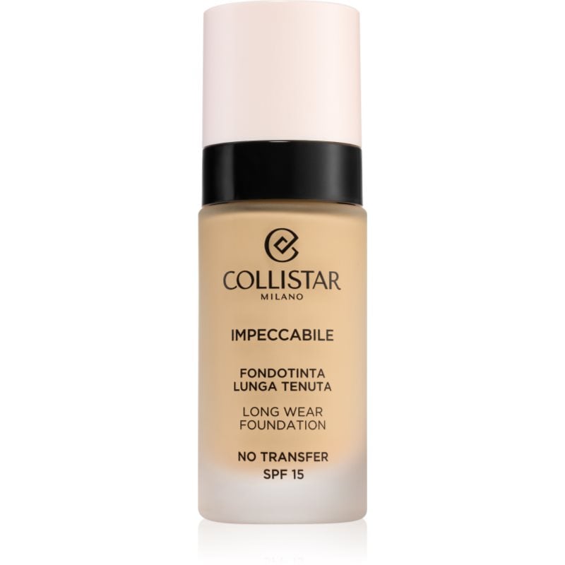 Collistar Impeccabile Long Wear Foundation дълготраен фон дьо тен SPF 15 2G Golden Beige