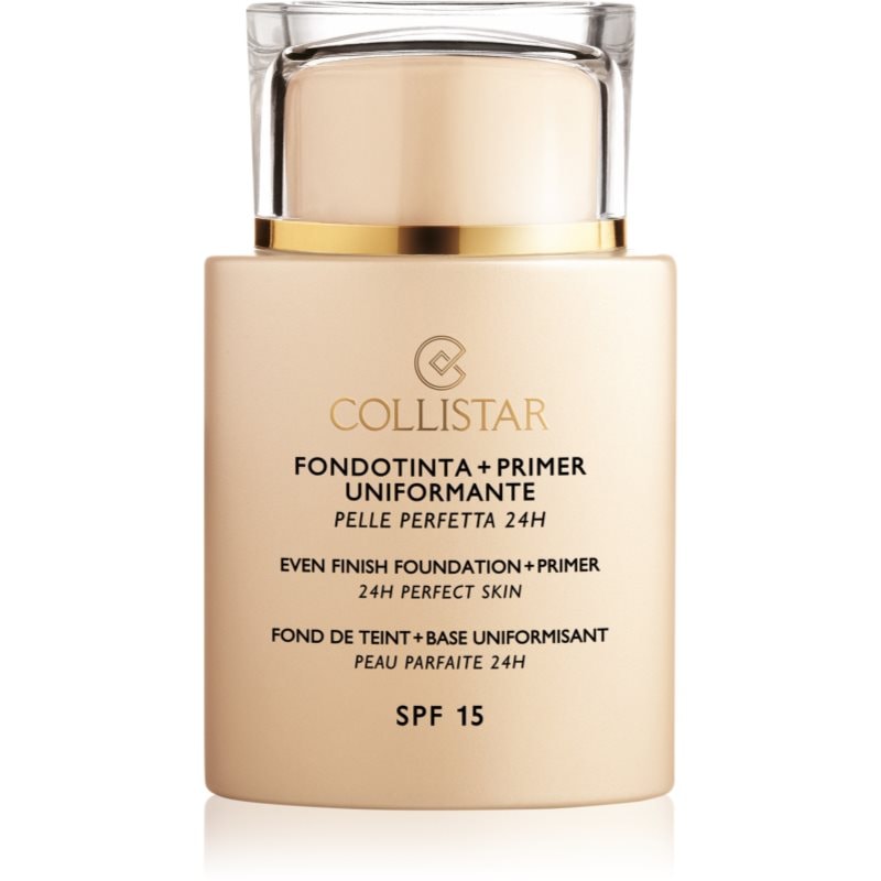 Collistar Even Finish Foundation+Primer 24h Perfect Skin фон дьо тен и основа SPF 15 - Грим - Сравни цени от 1 магазин с безплатна доставка