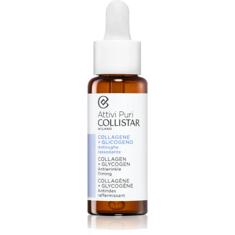 Collistar Attivi Puri Collagen+Glycogen Antiwrinkle Firming серум за лице, намаляващ признаците на стареене с колаген - Грижа за лице - Сравни цени от 1 магазин с безплатна доставка