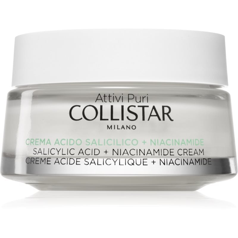 Collistar Attivi Puri Salicylic Acid + Niacinamide успокояващ крем със салицилова киселина