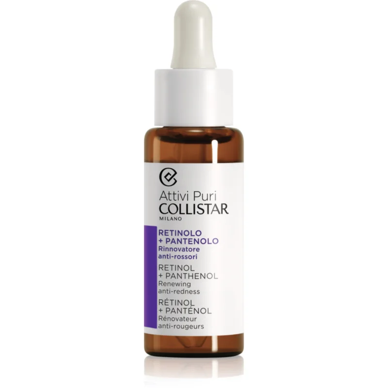 Collistar Attivi Puri® Retinol + Panthenol ретинолов серум против бръчки с пантенол - Грижа за лице - Сравни цени от 1 магазин с безплатна доставка