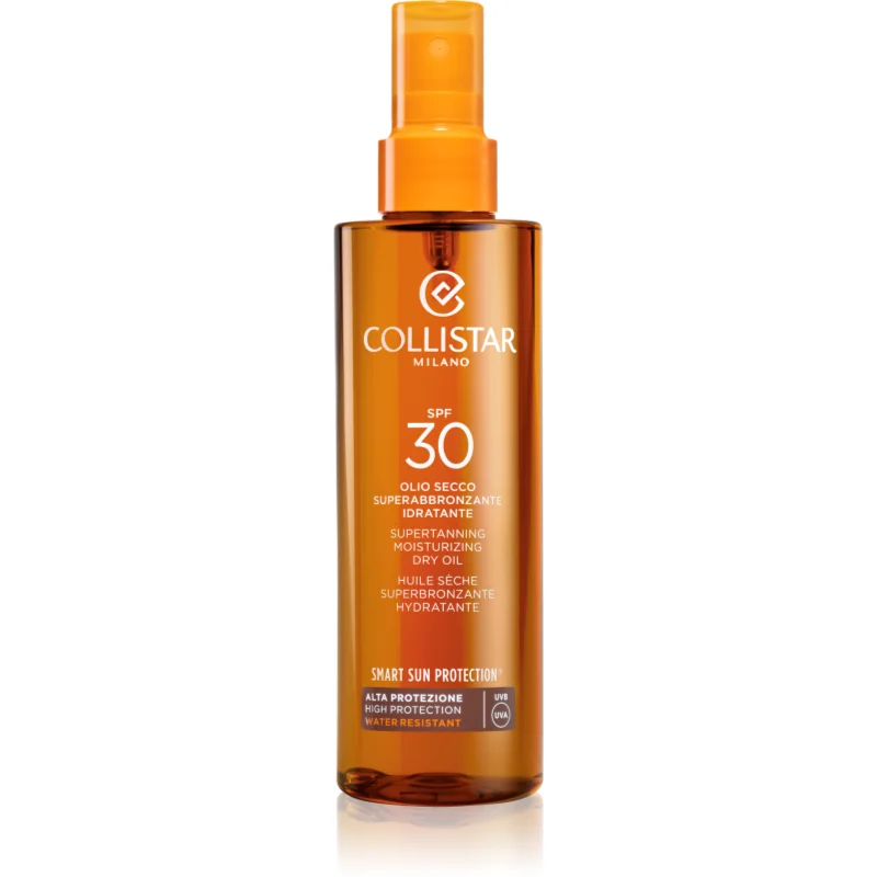 Collistar Smart Sun Protection Supertanning Moisturizing Dry Oil SPF 30 слънцезащитно сухо масло SPF 30