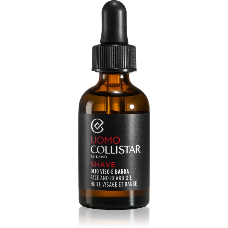 Collistar Uomo Face and Beard Oil подхранващо масло за зоната на лицето и брадата - Грижа за лице - Сравни цени от 1 магазин с безплатна доставка