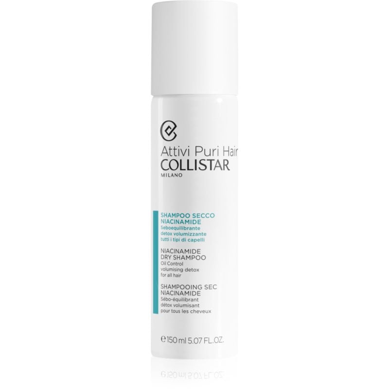 Collistar Hair Niacinamide Dry Shampoo сух шампоан за абсорбиране на излишния себум а освежаване на косата с ниацинамид