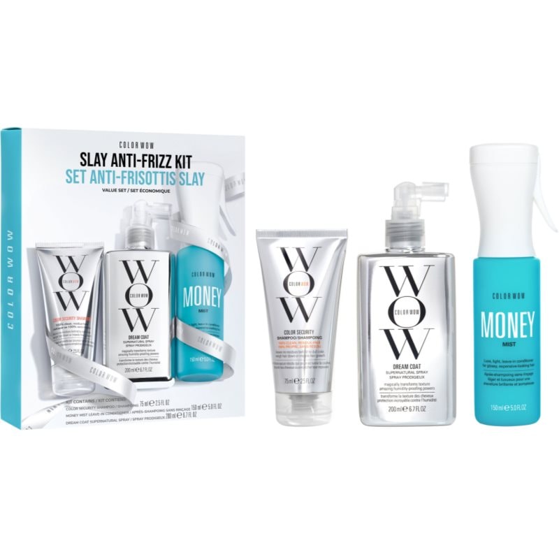 Color WOW Slay Anti-Frizz Kit подаръчен комплект за блясък и мекота на косата - Комплект - Сравни цени от 1 магазин с безплатна доставка