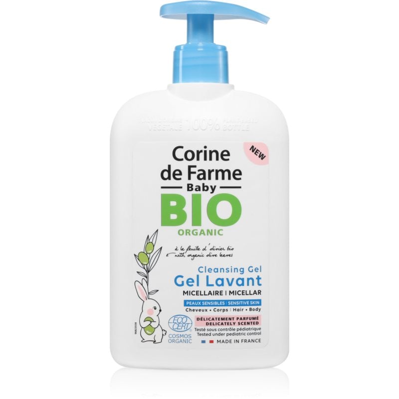 Corine de farme Baby BIO Cleansing Gel мицеларен гел за тяло и коса за деца