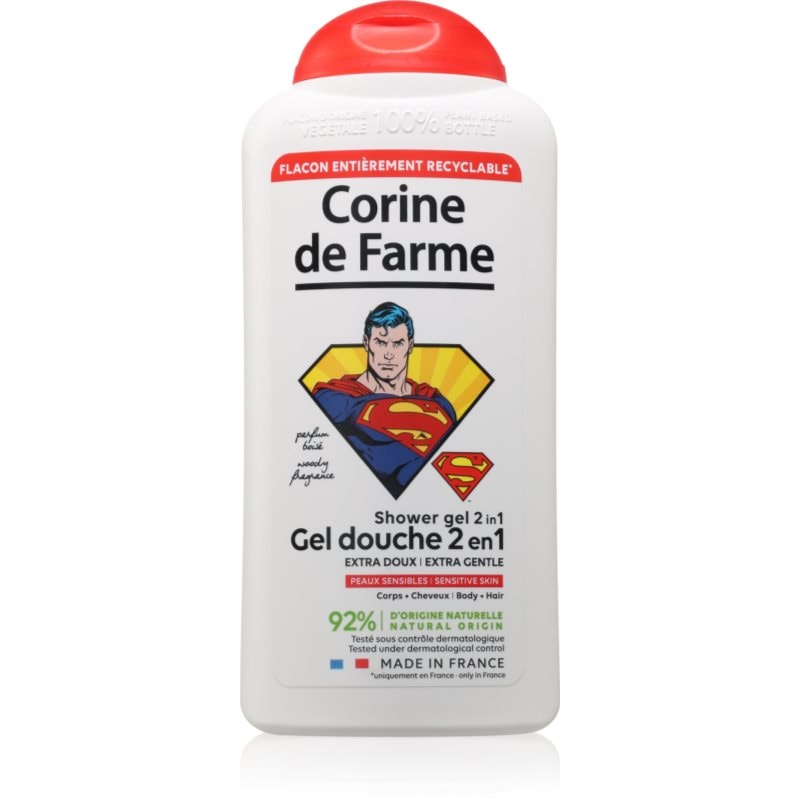 Corine de farme Shower Gel 2 in 1 Superman душ гел 2 в 1 - Грижа за коса - Сравни цени от 1 магазин с безплатна доставка