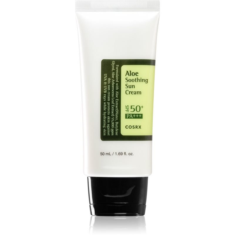 Cosrx Aloe Soothing Sun Cream слънцезащитен крем SPF 50 - Грижа за тяло - Сравни цени от 1 магазин с безплатна доставка