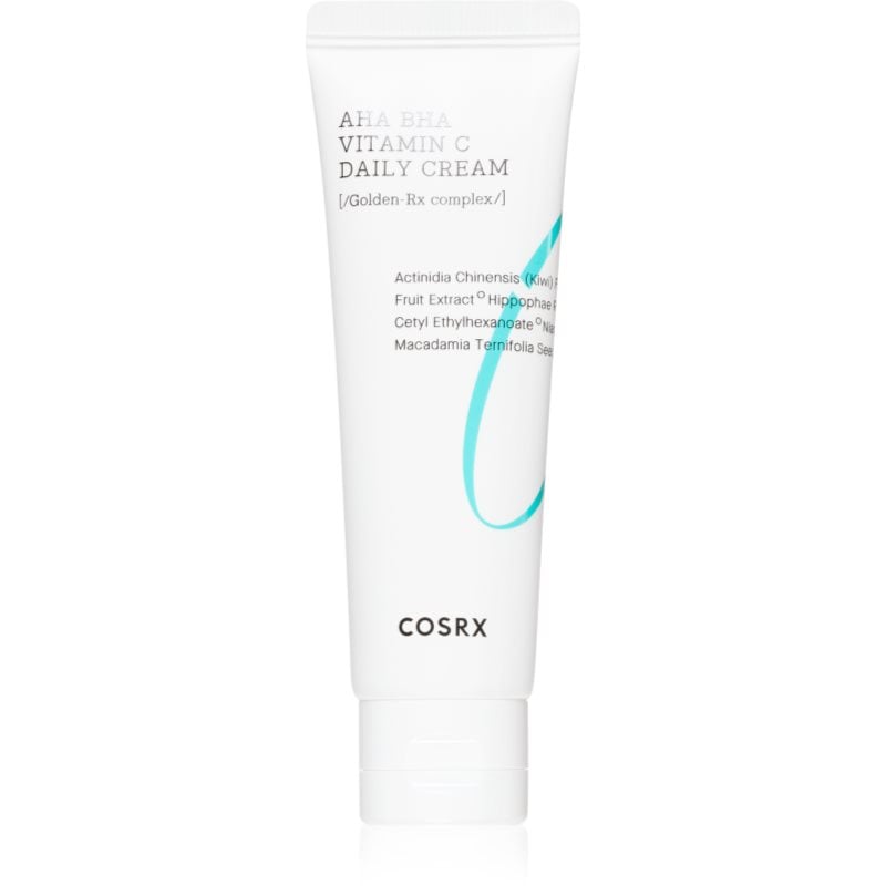Cosrx AHA/BHA Vitamin C Daily Cream изглаждащ и озаряващ крем с ексфолиращо действие