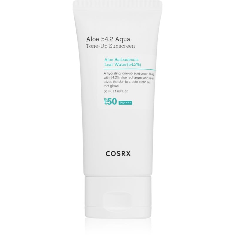 Cosrx Aloe 54.2 Aqua Tone-Up Sunscreen защитна тонирана течност за лице SPF 50+ - Грижа за тяло - Сравни цени от 1 магазин с безплатна доставка