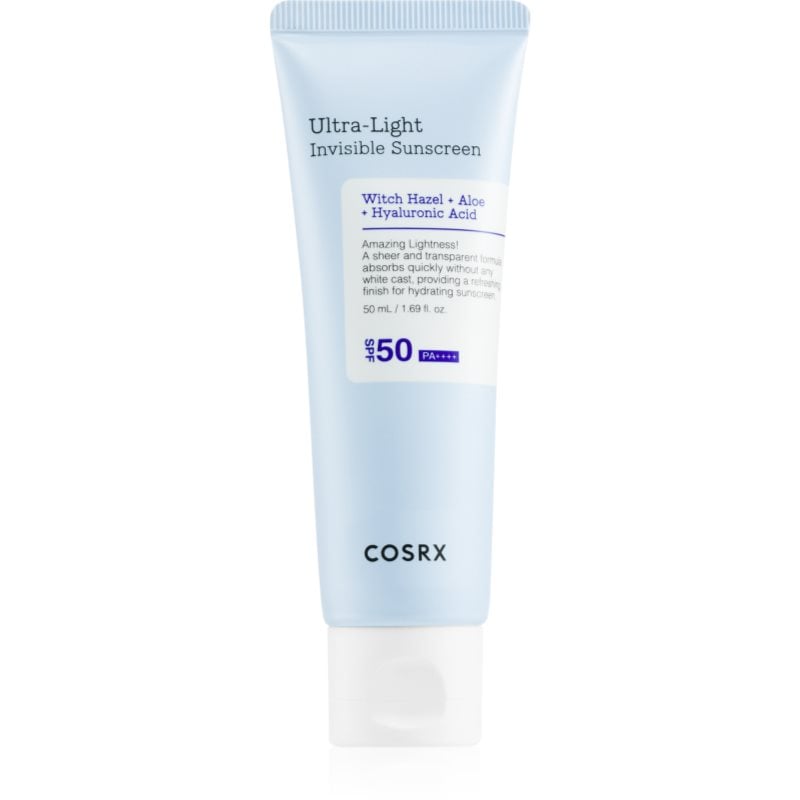 Cosrx Ultra-Light Invisible Sunscreen ултра лек слънцезащитен крем за лице и тяло SPF 50+