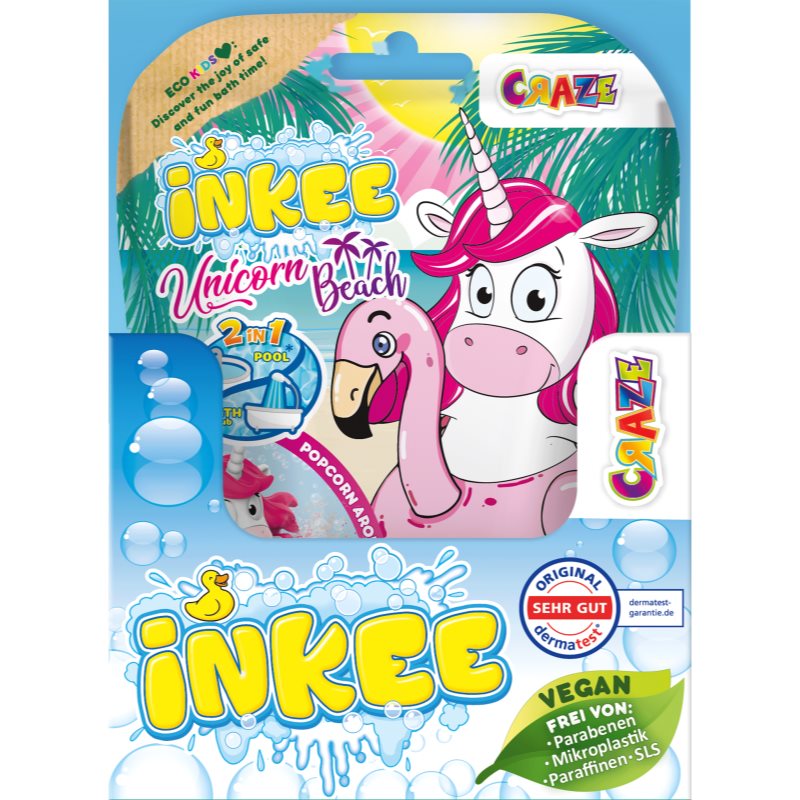 Craze INKEE Unicorn Beach бомбичка за вана за деца - Грижа за тяло - Сравни цени от 1 магазин с безплатна доставка
