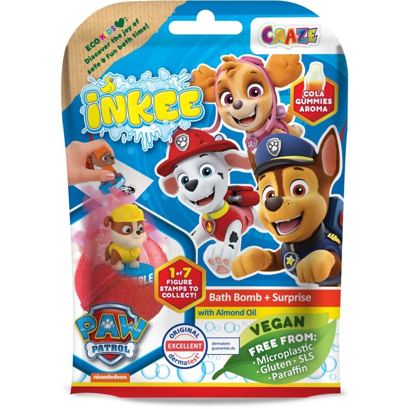 Craze INKEE Paw Patrol бомбичка за вана с изненада 3y+ - Грижа за тяло - Сравни цени от 1 магазин с безплатна доставка