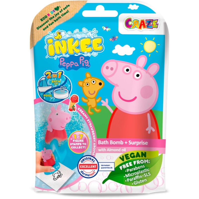 Peppa Pig Inkee бомбичка за вана - Грижа за тяло - Сравни цени от 1 магазин с безплатна доставка