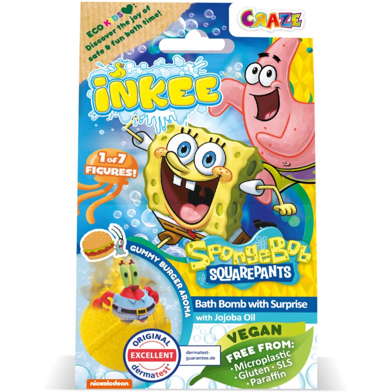 Craze INKEE SpongeBob бомбичка за вана за деца - Грижа за тяло - Сравни цени от 1 магазин с безплатна доставка
