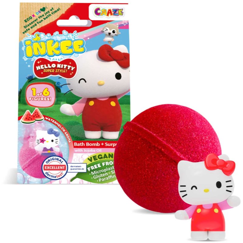 Craze Craze INKEE Hello Kitty бластър за вана с фигурка - Унисекс парфюм - Сравни цени от 1 магазин с безплатна доставка