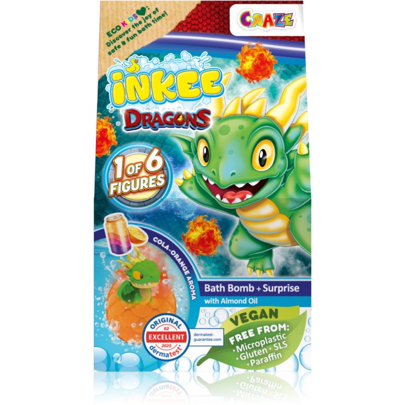 Craze INKEE Dragons бомбичка за вана - Грижа за тяло - Сравни цени от 1 магазин с безплатна доставка