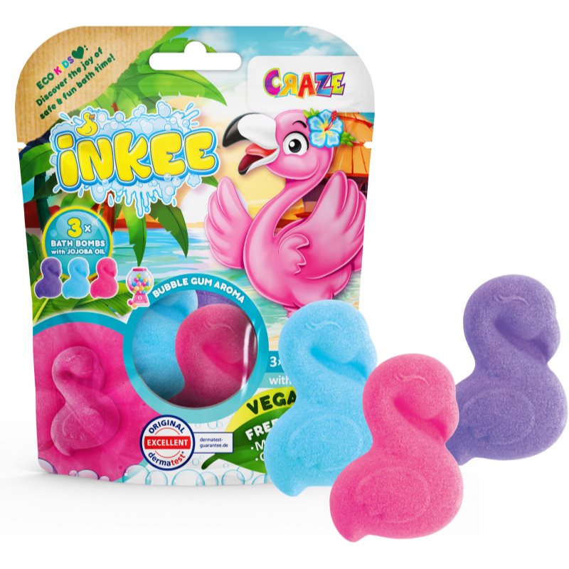 Craze INKEE Flamingo бомбичка за вана за деца - Грижа за тяло - Сравни цени от 1 магазин с безплатна доставка
