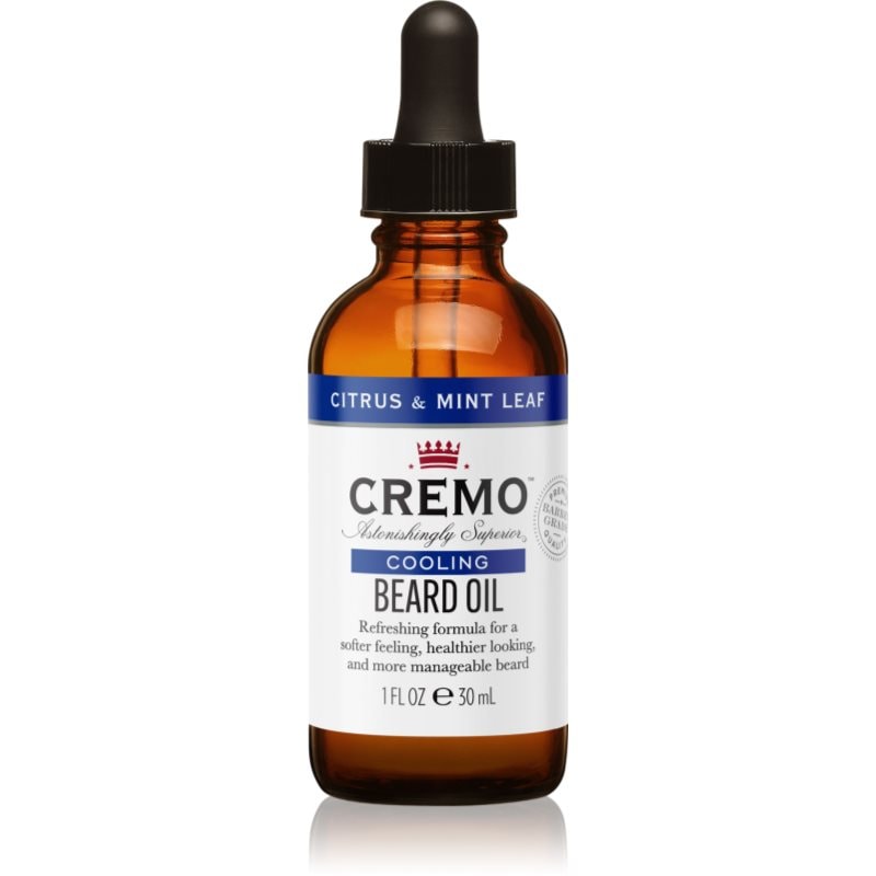 Cremo Cooling Beard Oil Citrus & Mint Leaf олио за брада - Грижа за лице - Сравни цени от 1 магазин с безплатна доставка