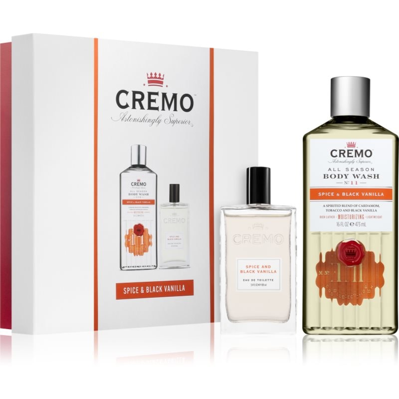 Cremo Spice & Black Vanilla подаръчен комплект за мъже - Комплект - Сравни цени от 1 магазин с безплатна доставка