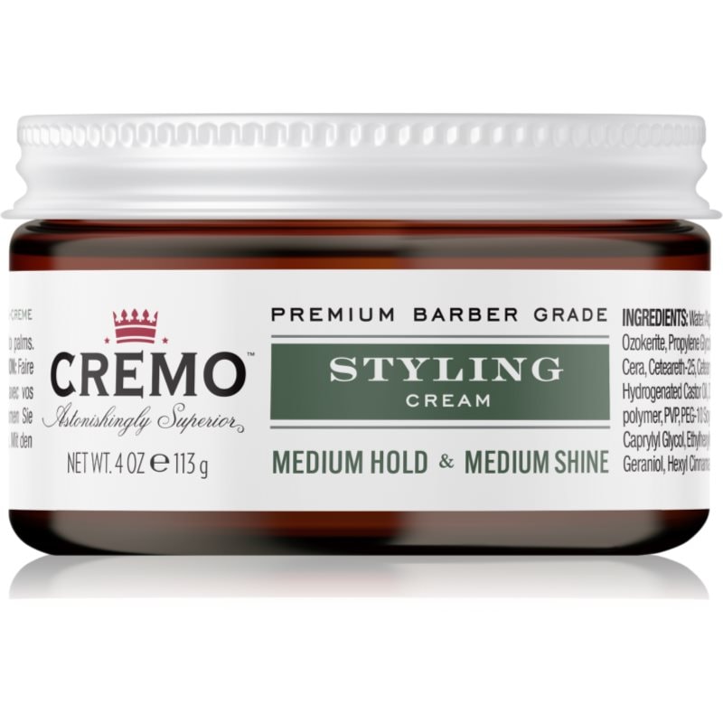 Cremo Hair Styling Cream Medium Styling хидратиращ стилизиращ крем За коса за мъже - Грижа за коса - Сравни цени от 1 магазин с безплатна доставка