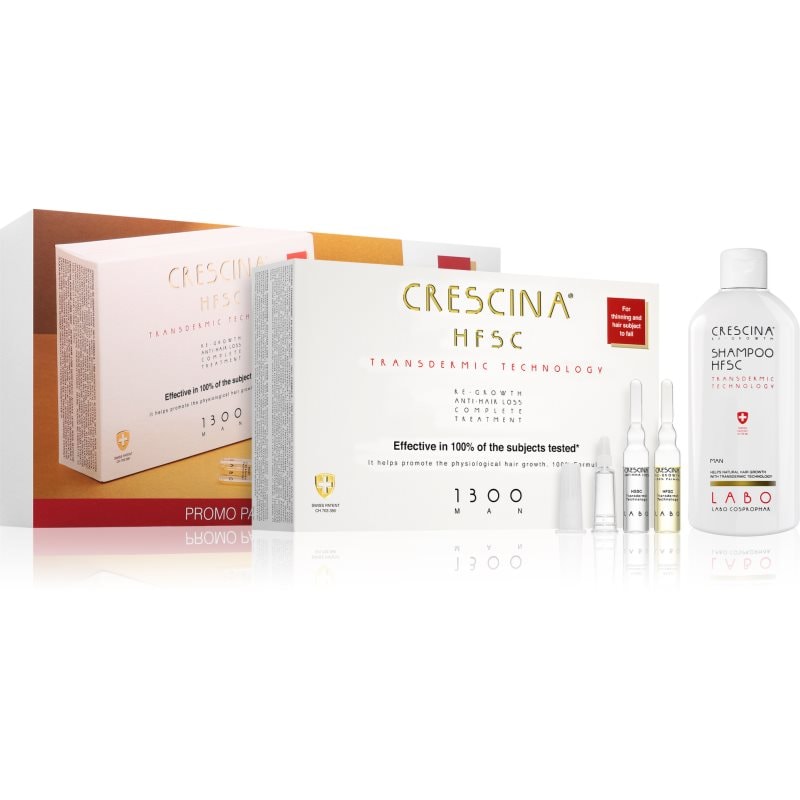 Crescina Transdermic 1300 Re-Growth and Anti-Hair Loss грижа за растеж на косата против косопад за мъже výhodné balení - Грижа за коса - Сравни цени от 1 магазин с безплатна доставка