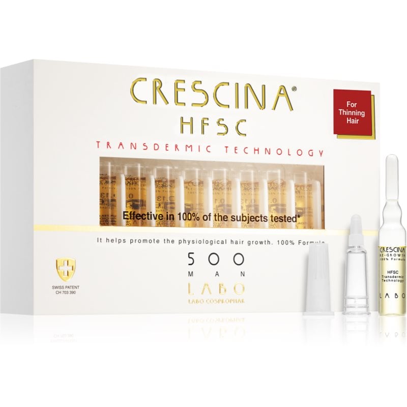 Crescina Transdermic 500 Re-Growth грижа за растеж на косата за мъже 20x3